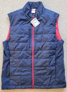 PUMA Volition America Frost Golf Vest Fairbanks Blue USA Primaloft Men Medium - Picture 1 of 9