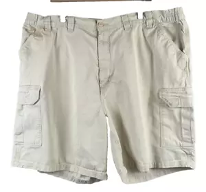 KING SIZE Cargo Shorts Men's Sz 46 x 7 Khaki Vacation Holiday Relax Outdoors Dad - Picture 1 of 15