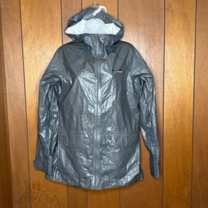 Columbia Titanium OutDry Hooded Jacket Men M Gray Waterproof Lightweight Hiking - Picture 1 of 17