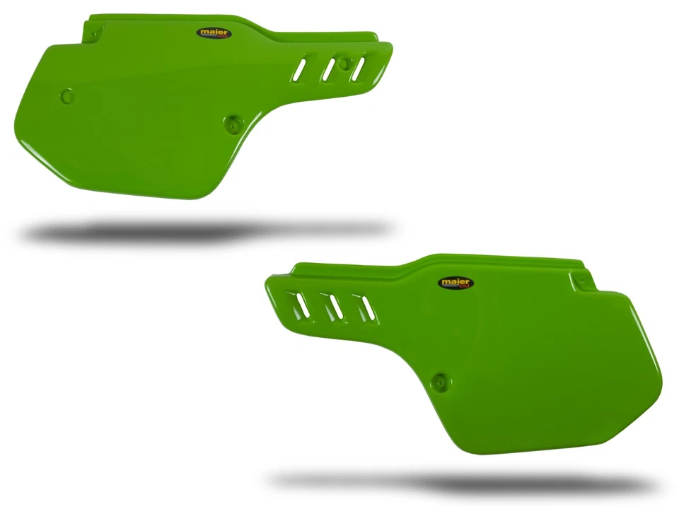 NEW KAWASAKI KDX200 89-94 GREEN PLASTIC MOTORCYCLE SIDE PANELS - Image 1 of 1