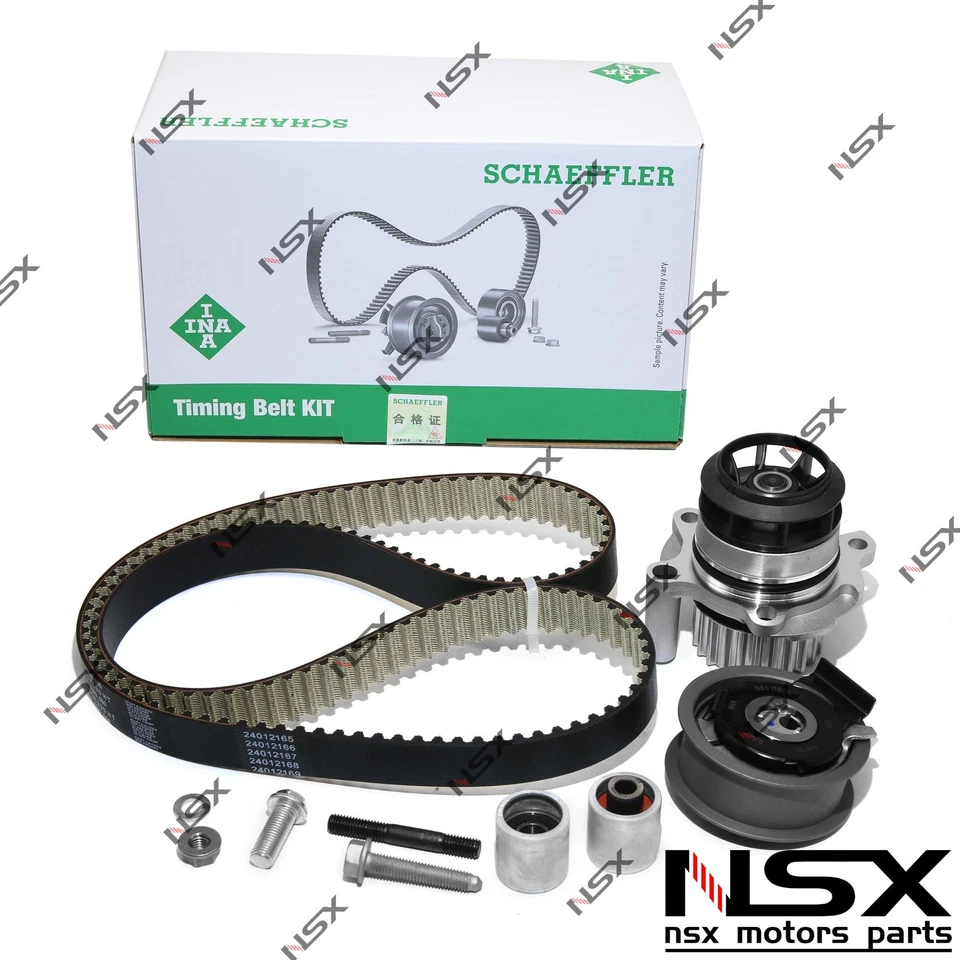 INA Water Pump Timing Belt Tensioner Kit For VW GTI Passat AUDI A4 2.0 FSI BPY Foto 1 de 4