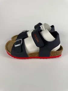 Geox J Ghita Navy/Red Sandals - Size EU 34 / UK 1.5 / US 3 - Kids' Summer Sandal - Afbeelding 1 van 10