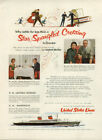 Star Spangled Crossing to Europe on S S United States ad 1955 NY