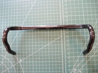 CINELLI EUBIOS ALLOY HANDLEBARS 440mm WIDE CENTRES / 26.4mm CLAMP - GLOSS BLACK - Image 1 of 4