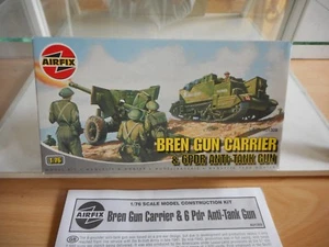 Modelkit Airfix Bren Gun Carrier & 6PDR Anti Tank Gun on 1:76 in Box - Picture 1 of 2