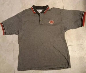 Vintage Cincinnati Reds Starter Three Button Embroidered Polo Large MLB - Picture 1 of 7
