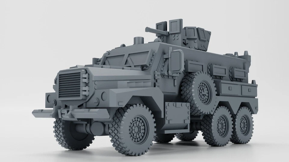 3D PRINTING VALLEY Modern Warfare 6x6 Cougar MRAP HE (USA, Iraq War) Various Scales Historical War