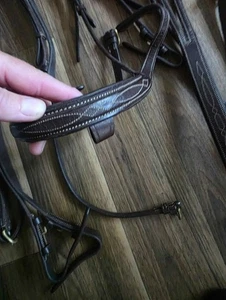 full size padded bridle with matching martingale and reins - Picture 1 of 5