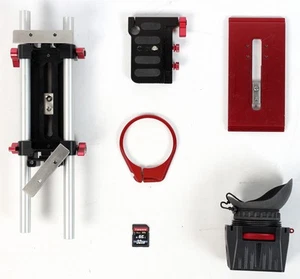 Lote de rieles, placa y buscador marca Zacuto surtidos (sin perilla) como están - Imagen 1 de 6