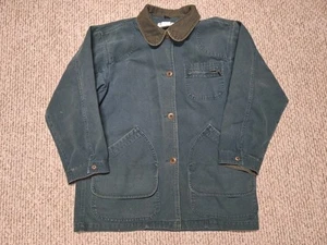 Vintage 90s LL Bean Chore Coat Men Barn Green Field Jacket USA - Bild 1 von 10