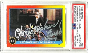 1989 Topps Back To The Future CHRISTOPHER LLOYD Signed Card #62 PSA/DNA Slabbed - Picture 1 of 3