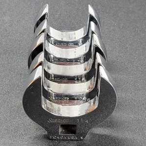 Snap-on 3/8in Drive SAE Crowfoot Wrench Set 5pc Lot 1in-1 1/4in FC32A-FC40A USA - Picture 1 of 14