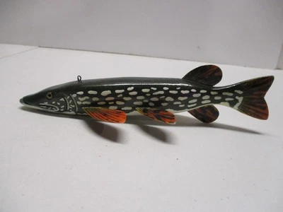 WHITEFISH OPEN 2003~FOLK ART FISH SPEARING DECOY~SIGNED~ICE FISHING LURE - Image 1 of 4
