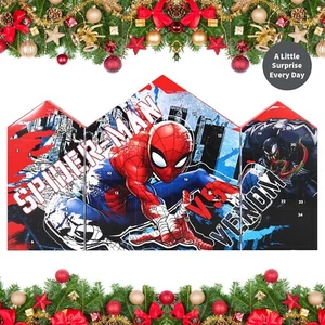 Spider-Man Calendario de Adviento Navidad Cuenta Regresiva Arte y Artesanía Papelería - Imagen 1 de 7