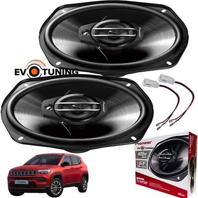 Kit 2 Casse Altoparlanti Pioneer  3 Vie 400W ANT o POST per Jeep Compass + Cavi - Immagine 1 di 4