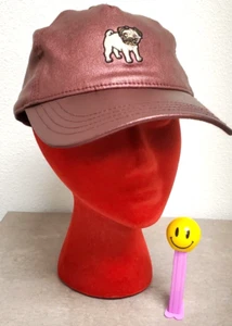 Pug Dog Hat Cap Adjustable Strap Back ~ Purple Metallic Glimmer ~ Unisex Adult - Picture 1 of 10