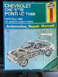 Haynes Repair Manual 449 Chevrolet Chevette Pontiac T1000 - Bild 1 von 3
