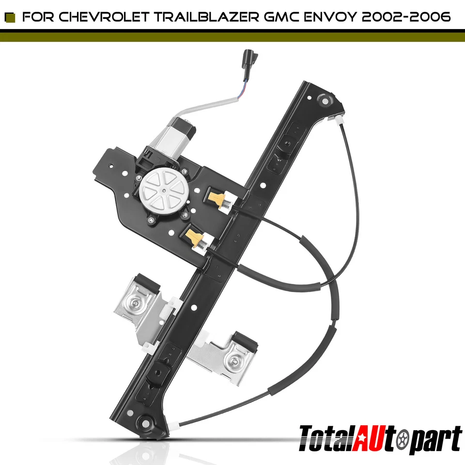 Регулятор стеклоподъемника с двигателем для Chevy Trailblazer GMC Envoy XL Isuzu Ascender - Изображение 1 из 4