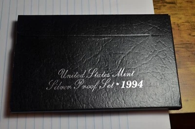 1994 SILVER PROOF SET AND COA REPLACEMENT BOX NO COINS GREAT BOX TOP QUALITY - Image 1 of 2