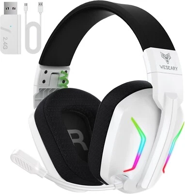 WESEARY Gaming Headset for PS4, PS5 & PC Bluetooth