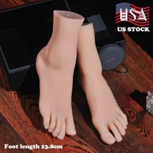 Silicone Feet Female Simulation Foot Legs Mannequin For Shoes Displays 23.8cm - Picture 1 of 12