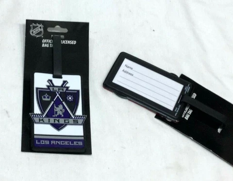 NHL Los Angeles Kings Luggage Tag Travel Bag ID Golf Tag FREESHP Cover