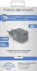 Chargeur Secteur GaN 30W Force Power, USB C Power Delivery, Garantie à Vie - Imagen 1 de 7