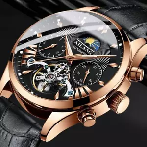 AILANG Reloj Mecánico Hombre Marca de Lujo Superior Fase Lunar - Imagen 1 de 32
