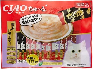 INABA CIAO Churu Liquid Cat Treats 14 g × 40 Sticks Luxury Variety - Picture 1 of 2
