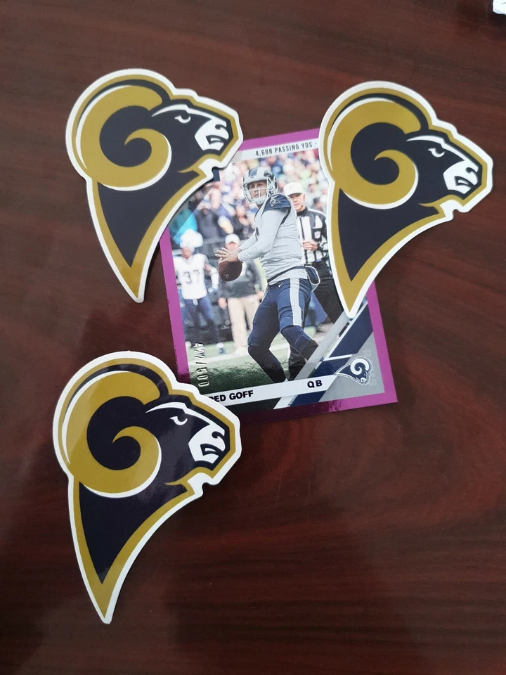 3 of Los Angeles Rams themed Car Decal Sticker quality NFL collectable  - Image 1 of 1