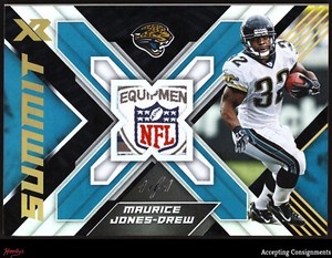 2022 Panini XR Summit Maurice Jones-Drew NFL SHIELD LOGO TAG PATCH 1/1 JAGUARS