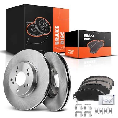 Rotores de freno delanteros izquierdo y derecho y pastillas de freno para Honda Accord 1998-2002 V6 3,0 L Foto 1 de 4