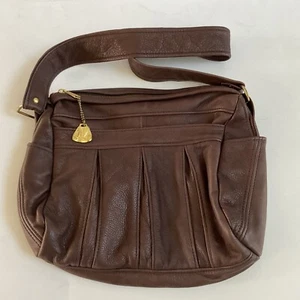 VTG Victoria Leather Co Brown Buttery Soft Hobo Shoulder Bag The Originat USA - Picture 1 of 17