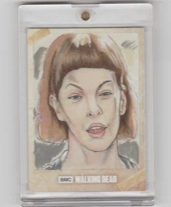 WALKING DEAD ROAD TO ALEXANDRIA JADIS SKETCH CARD BY ARTIST ANDREW LOPEZ  1/1! - Picture 1 of 2