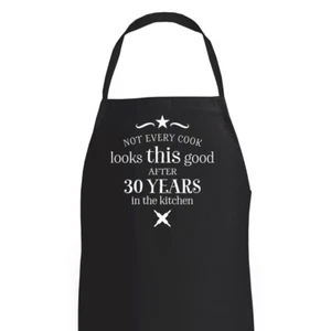 30th Birthday Apron Gift For Men Women Present Baking 30 Cooking BBQ Gift - Picture 1 of 9