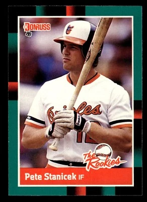 1988 Donruss The Rookies #15 Pete Stanicek Baltimore Orioles - Image 1 of 2