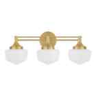 Home Decorators Collection Maybry 3-Light Brushed Gold Vanity Light