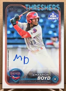 Emaarion Boyd 2024 Topps Chrome Pro Debut #PD-2 Base Auto - Picture 1 of 2