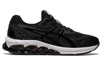 Tênis de corrida feminino ASICS 7 GEL-QUANTUM 180™ VII em preto/branco - RARO! - Imagem 1 de 4