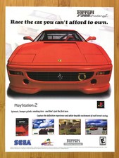 Ferrari F355 Challenge PS2 2002 Vintage Print Ad/Poster Official Racing Promo