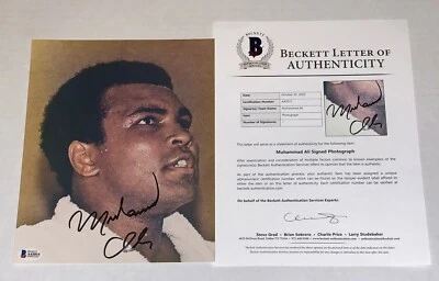 Muhammad Ali signed Boxing 8x10 photo autographed BAS Beckett Full LOA - Image 1 of 3