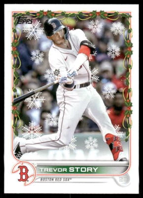 2022 Topps Holiday Trevor Story HW70    Boston Red Sox - Image 1 of 2