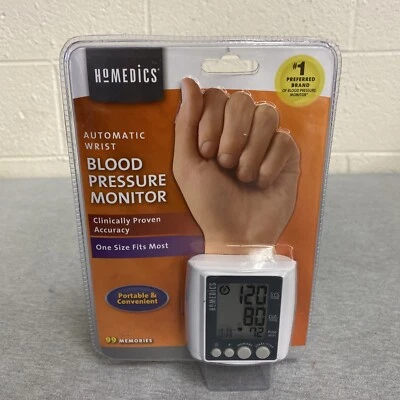 Monitor automático de presión arterial de muñeca HoMedics | 2 usuarios, 120 lecturas almacenadas Foto 1 de 4