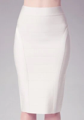 Bebe Falda Vendaje Blanca Talla XS Foto 1 de 4