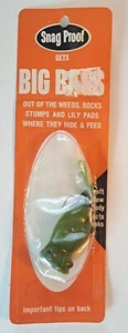 Vintage NOS Snag Proof Gets Big Bass Frog Soft Hollow Body Lure Made In USA - Picture 1 of 5