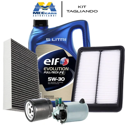 KIT TAGLIANDO NISSAN QASHQAI J11 1.5 DCI 5 LITRI OLIO ELF FE 5W30 + 4 FILTRI - Immagine 1 di 4