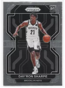 2021-22 Panini Prizm #281 Day'ron Sharpe - Brooklyn Nets - Picture 1 of 2