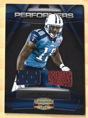 2009 Kenny Britt Gridiron Gear Dual Relic Rookie Card #16 Serial #59/100 - Image 1 of 2
