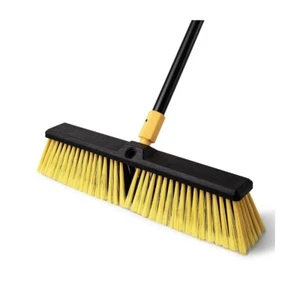 Yocada 18 Inch Push Broom Heavy-Duty Outdoor Commercial Broom Brush Stiff Bri... - Picture 1 of 6