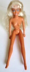 BARBIE CLONE DOLL BY BARTER BLONDE TNT WAIST RIGHT FOOT CHEWED RUBBER LEGS OOAK - Picture 1 of 7